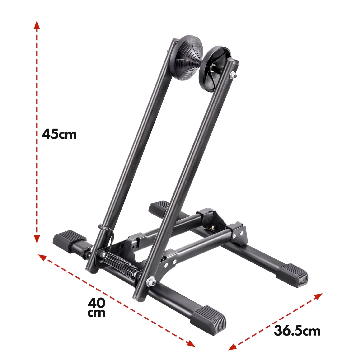KARAT Fahrrad Bodenparker Finn, faltbarer Fahrradständer aus Stahl, platzsparend und stabil.