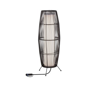Paulmann LED Lichtobjekt Basket, braun, für Außen: Dekorative Gartenleuchte im Rattan-Look.