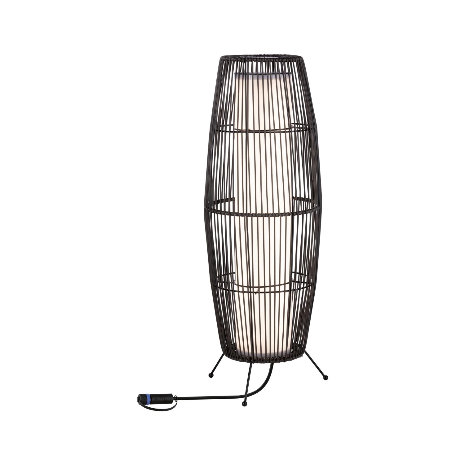 Paulmann LED-Lichtobjekt Plug & Shine Basket IP44 3000 K 8 W Braun