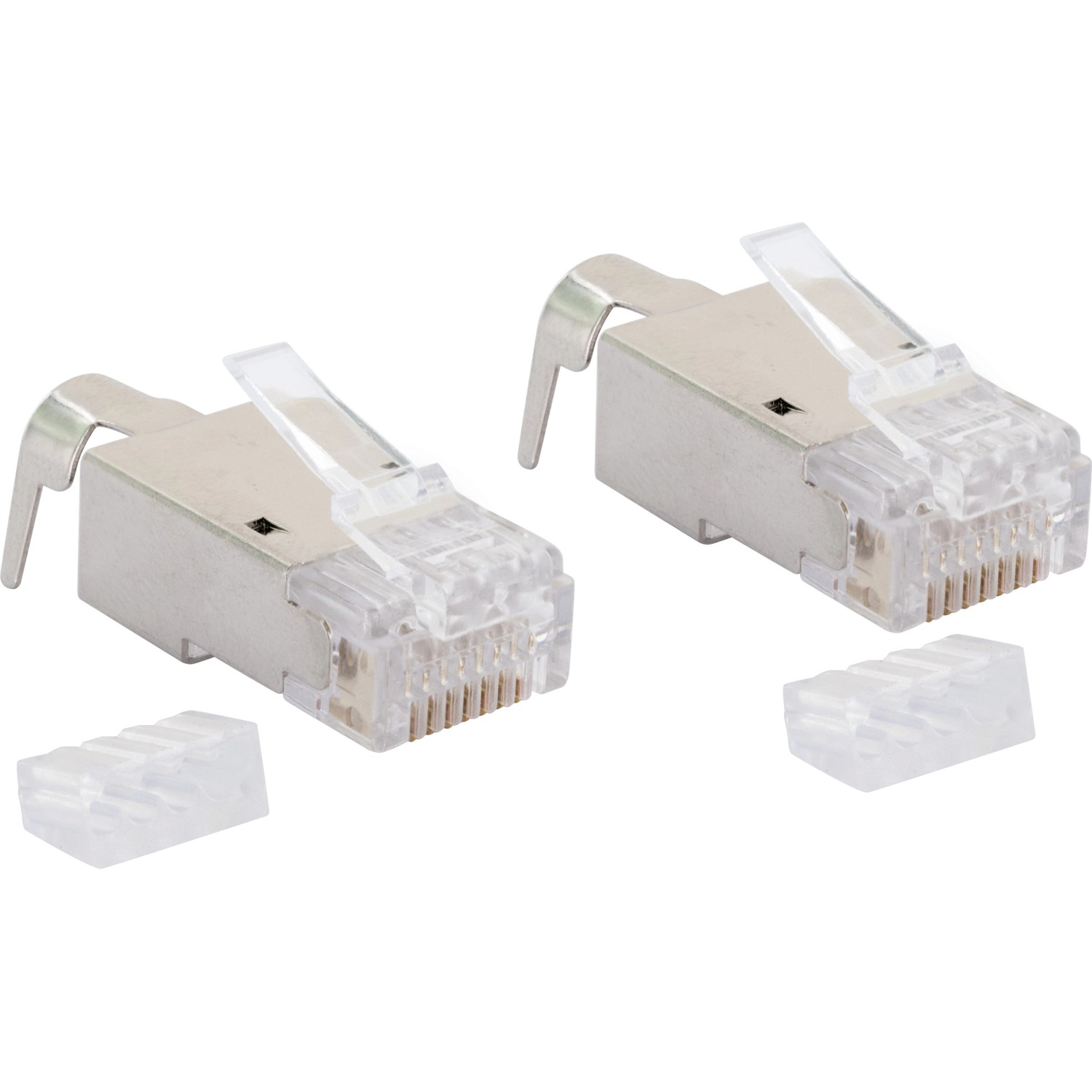 Schwaiger Netzwerkstecker-Set CAT 6A /CAT 7  Weiß