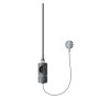 LuxeBath Heizstab 600W Anthrazit mit Thermostat und LCD-Display zur Temperaturregelung.