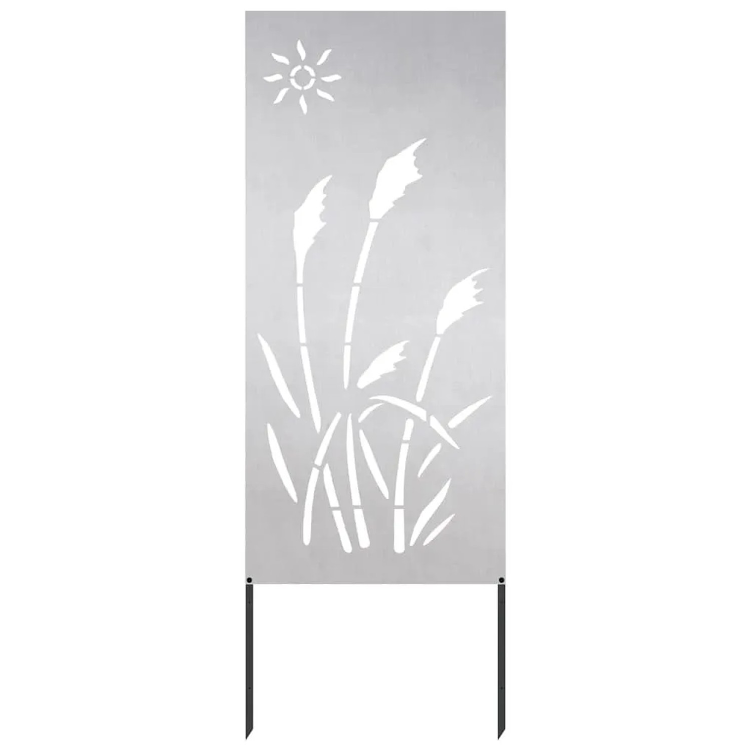 vidaXL Garten Sichtschutz-Leinwand Silber 50 x 140 cm Edelstahl 876277