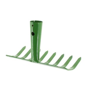 Galaflor Gartenrechen aus Stahl 8 Zinken 19 cm