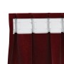 vidaXL Vorhänge 2 Stk Weinrot 140 x 245 cm Samt 4107306_5
