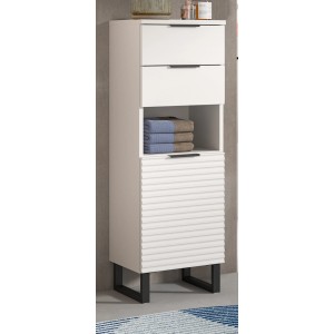 Inn.Furn Badkommode Weiß 35 cm mit Soft-Close Roove