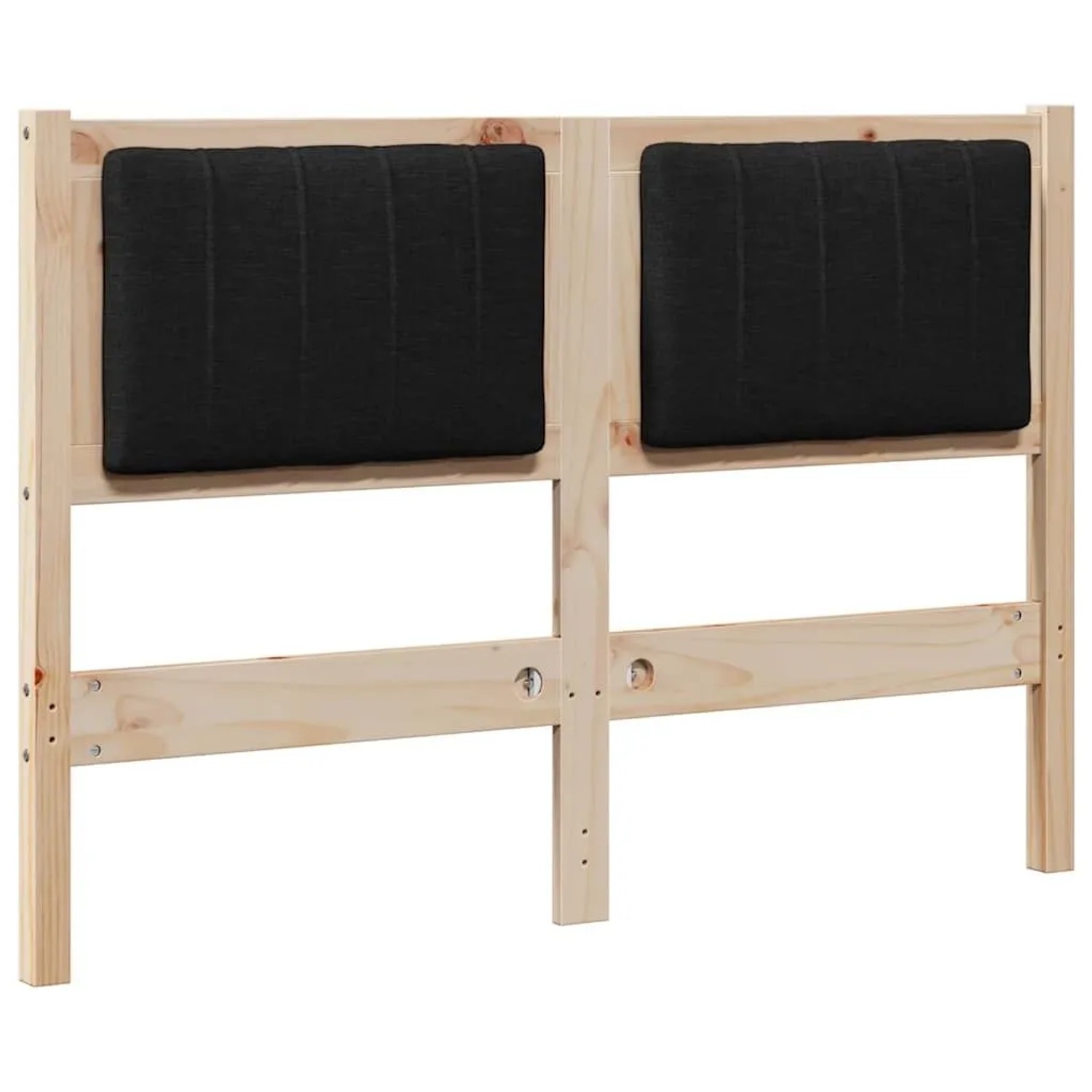 vidaXL Gepolstertes Kopfteil Braun 120 cm Massives Kiefernholz 879076