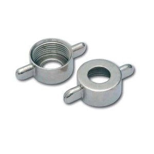 Ich-Zapfe Flügelmutter 5/8 Zoll Vernickeltes Messing Silber für Bierschlauch Kohlensäureschlauch