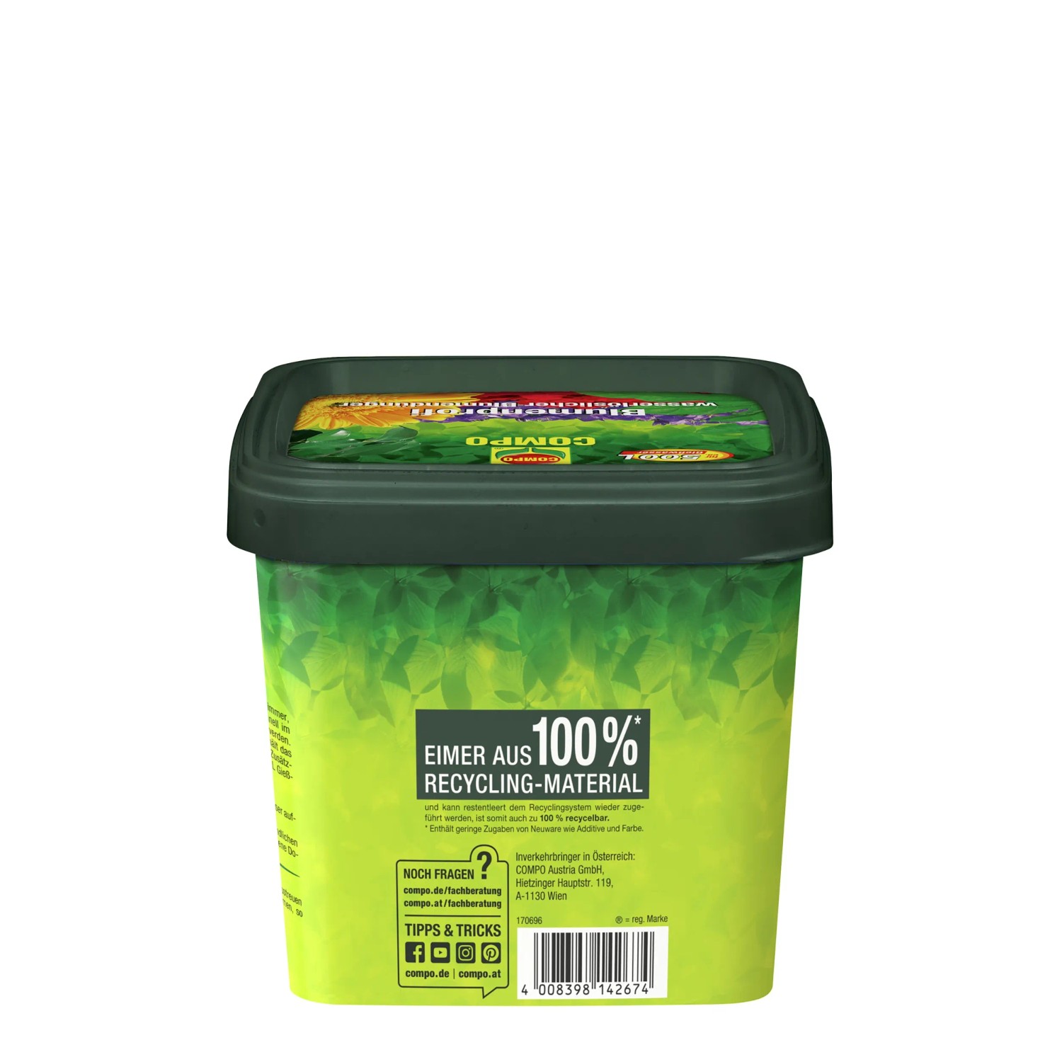 Compo Hakaphos Blumenprofi Volldünger, 1,2kg Eimer für gesunde, blühende Pflanzen.