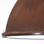 Detailaufnahme: Runde Pendelleuchte Jesper in Rost-Optik, Ø 47 cm.