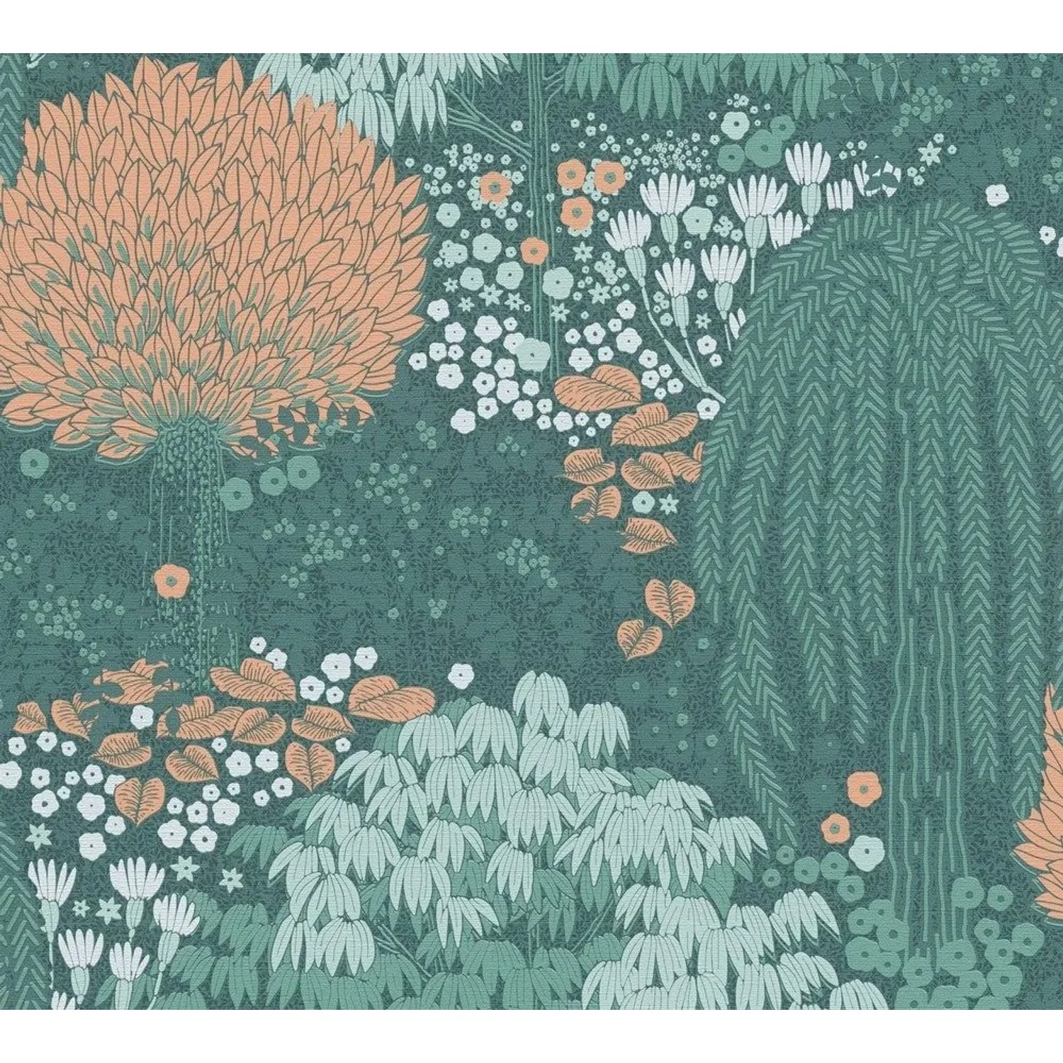 Tadessi Tapete Floral M1-No.10969 Vliestapete in Orange