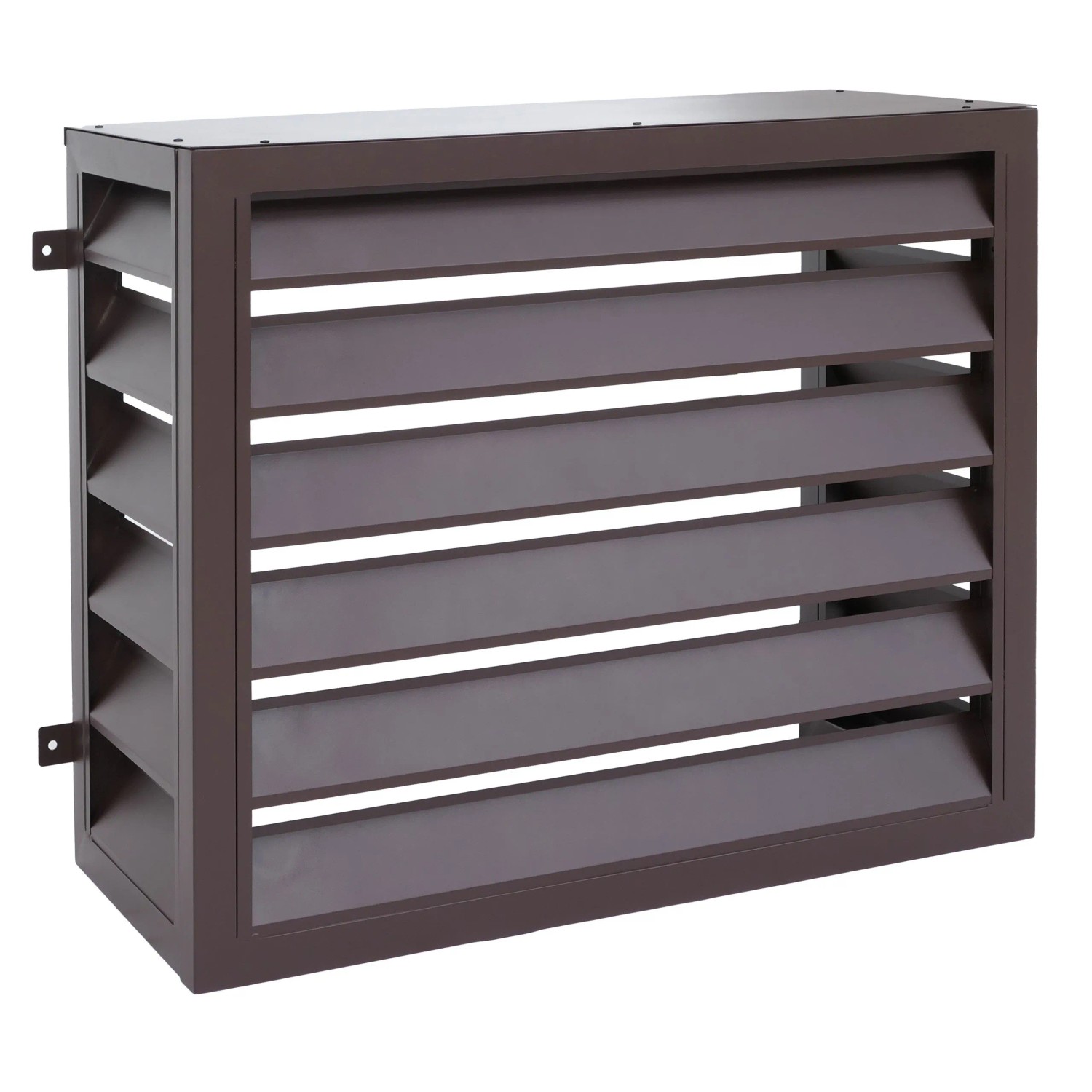 MCW Verkleidung Für Klimaanlage/Wärmetauscher O43 Metall 73x97x38cm Dunkelbraun
