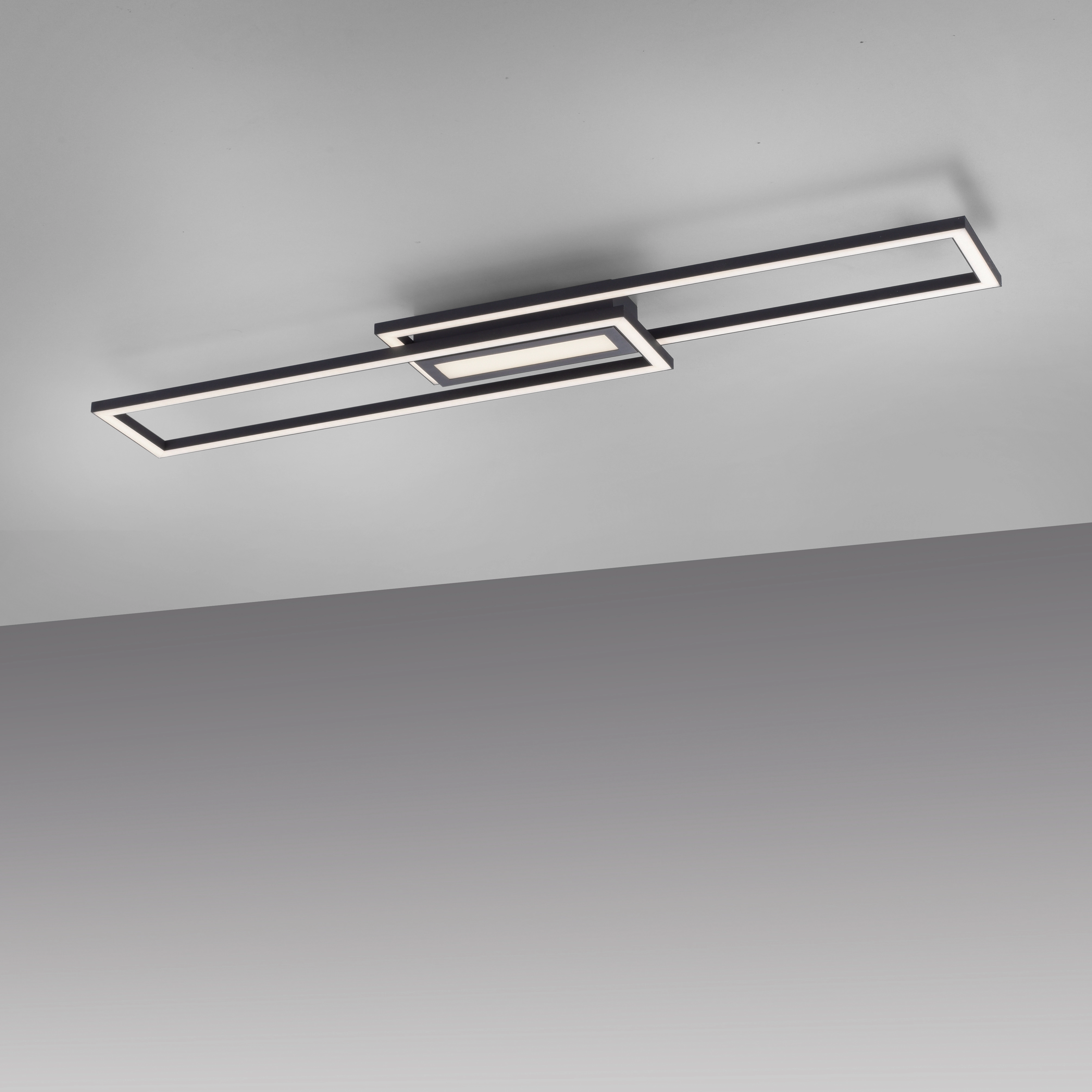 Just Light. LED-Deckenleuchte Asmina 95 cm x 17,5 cm Schwarz kaufen bei OBI
