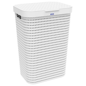 Rotho Wäschesammler Country 55 l Weiß