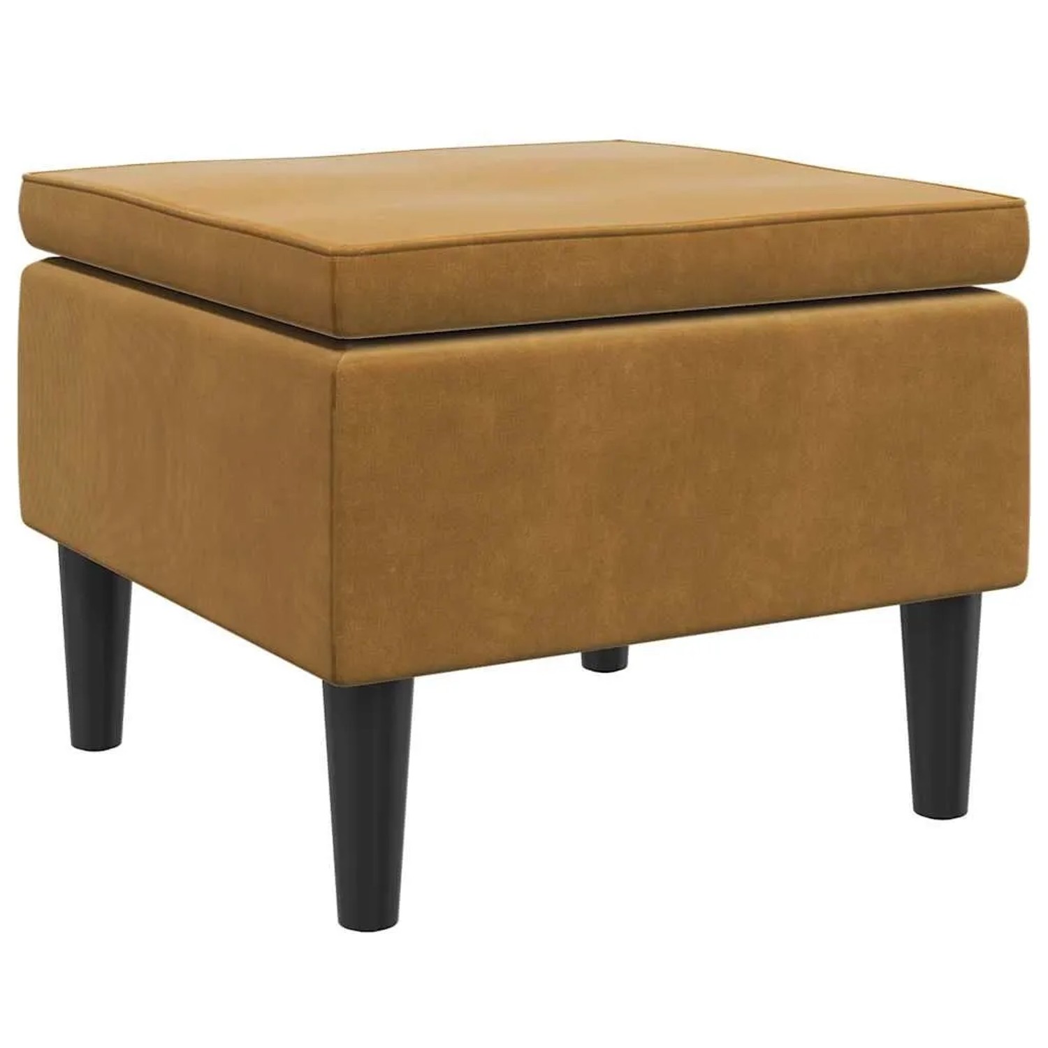 vidaXL Hocker mit Holzbeinen Braun Samt 329444