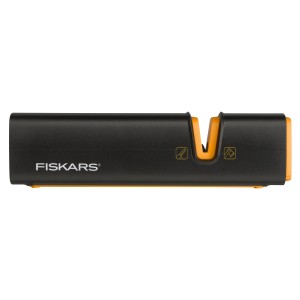 Fiskars Axt- und Messerschärfer Xsharp, schwarz/orange, für Äxte und Messer.