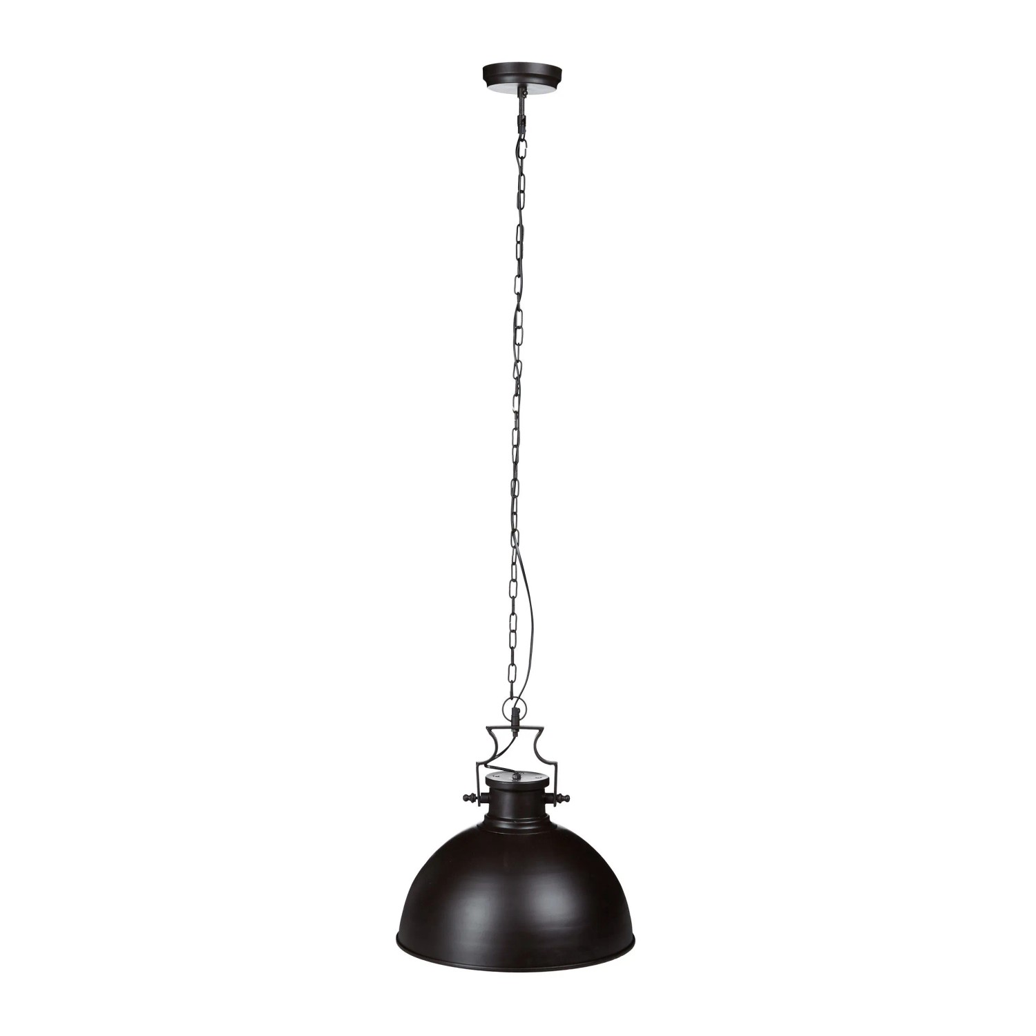 Relaxdays Hängeleuchte Metall Dunkelbraun E27 40 W 146 cm x 40,5 cm x 40,5 cm 2,3 kg