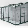 Vitavia Gewächshaus Ida 7800 Smaragd, 7,8 m², Anlehngewächshaus mit Aluminiumrahmen.