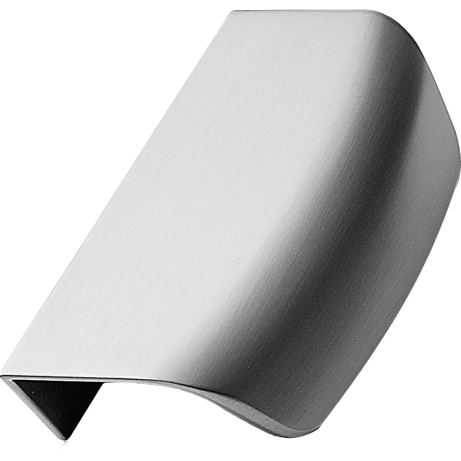 Furnipart Griffleiste La 64 mm Breite 96 mm Zinkdruckguss Edelstahl-Effekt