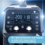 STAHLWERK CTM-250 PULS Pro Schweißgerät: Übersichtliches Bedienfeld mit digitalem Display für WIG, MIG/MAG, MMA, Plasma.
