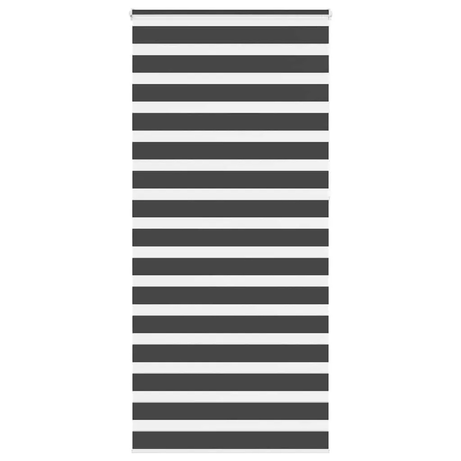 vidaXL Doppelrollo Schwarz 95x230 cm Stoffbreite 90,9 cm Polyester 4014286 günstig online kaufen