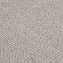 Detailaufnahme: Hellgrauer Outdoor-Teppich (100x200 cm) mit flachem Gewebe.