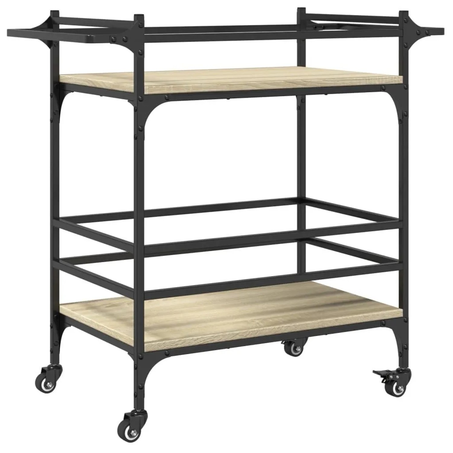 vidaXL Küchenwagen Sonoma-Eiche 82x40x78,5 cm Holzwerkstoff 842362