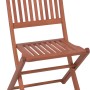 Garten Pleasure Klappstuhl Angwin aus Teakholz, Teil des 3-teiligen Gartenmöbel-Sets.