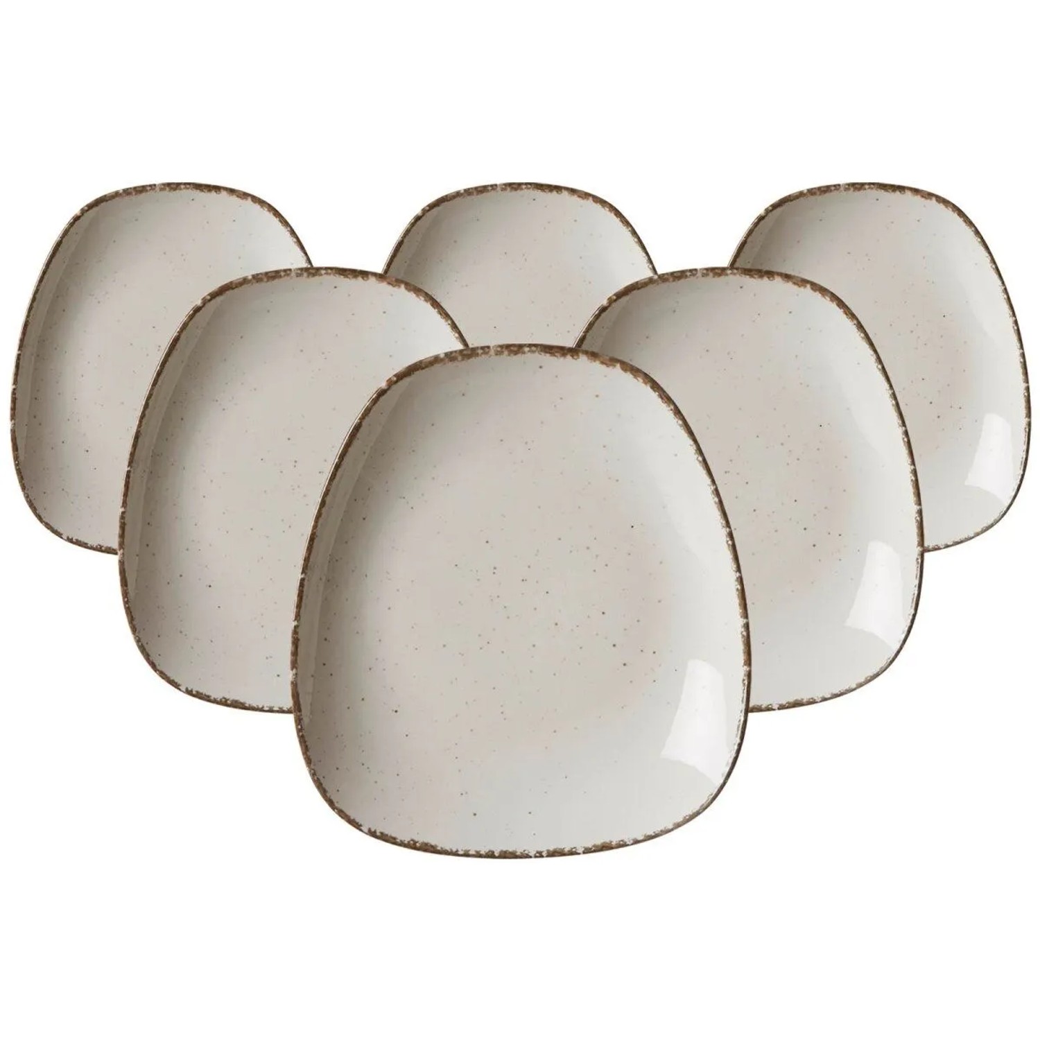 Ritzenhoff & Breker Casa Beilagenteller 19 x 16,5 cm 6er Set Creme