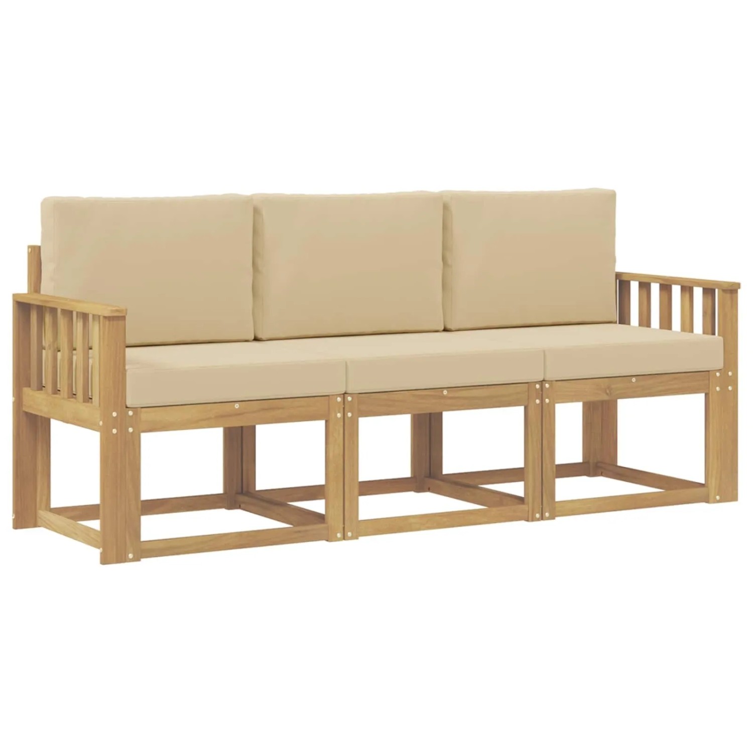 vidaXL Outdoor-Sofagarnitur 3-Tlg 3387172