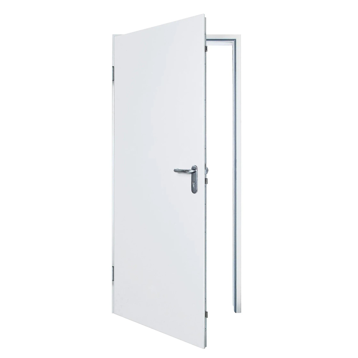 Hörmann Sicherheitstür KSI 40-1 RC2 Verkehrsweiß 75 cm x 187,5 cm DIN L
