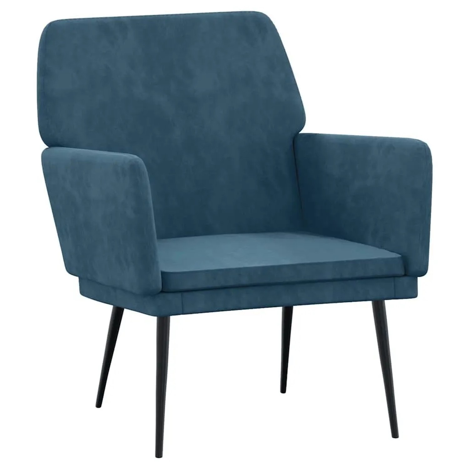 vidaXL Sessel Blau 62x79x79 cm Samt 351381
