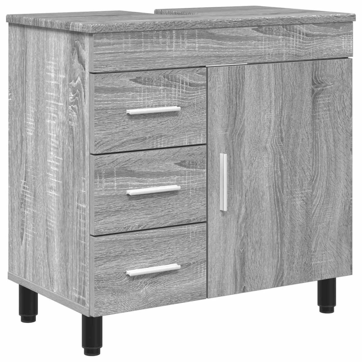 vidaXL Waschtisch Sonoma-Grau 60 x 35 x 60 cm Holzwerkstoff 889381