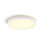 Weiße, runde Philips Hue LED Deckenleuchte Tento White Ambiance S, Durchmesser 29,1 cm.