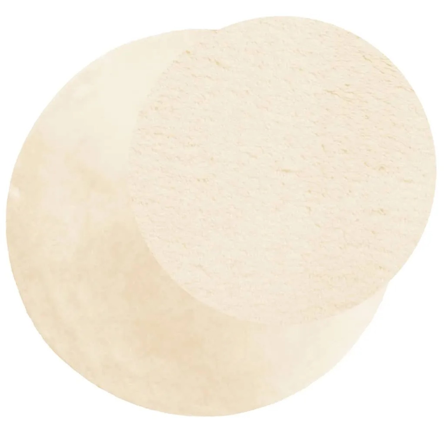 Runder Kurzflor-Teppich HUARTE in Creme, Ø 200 cm, aus weichem Polyester. Waschbar, flauschig.