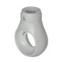 Graue Bauheld Markisenöse (RAL 7035) für Kugelhaken, inklusive Sicherungsstift und -ring.