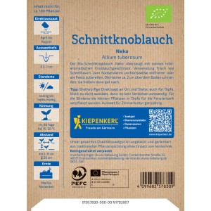 Kiepenkerl Saatgut BIO Schnittknoblauch Neko