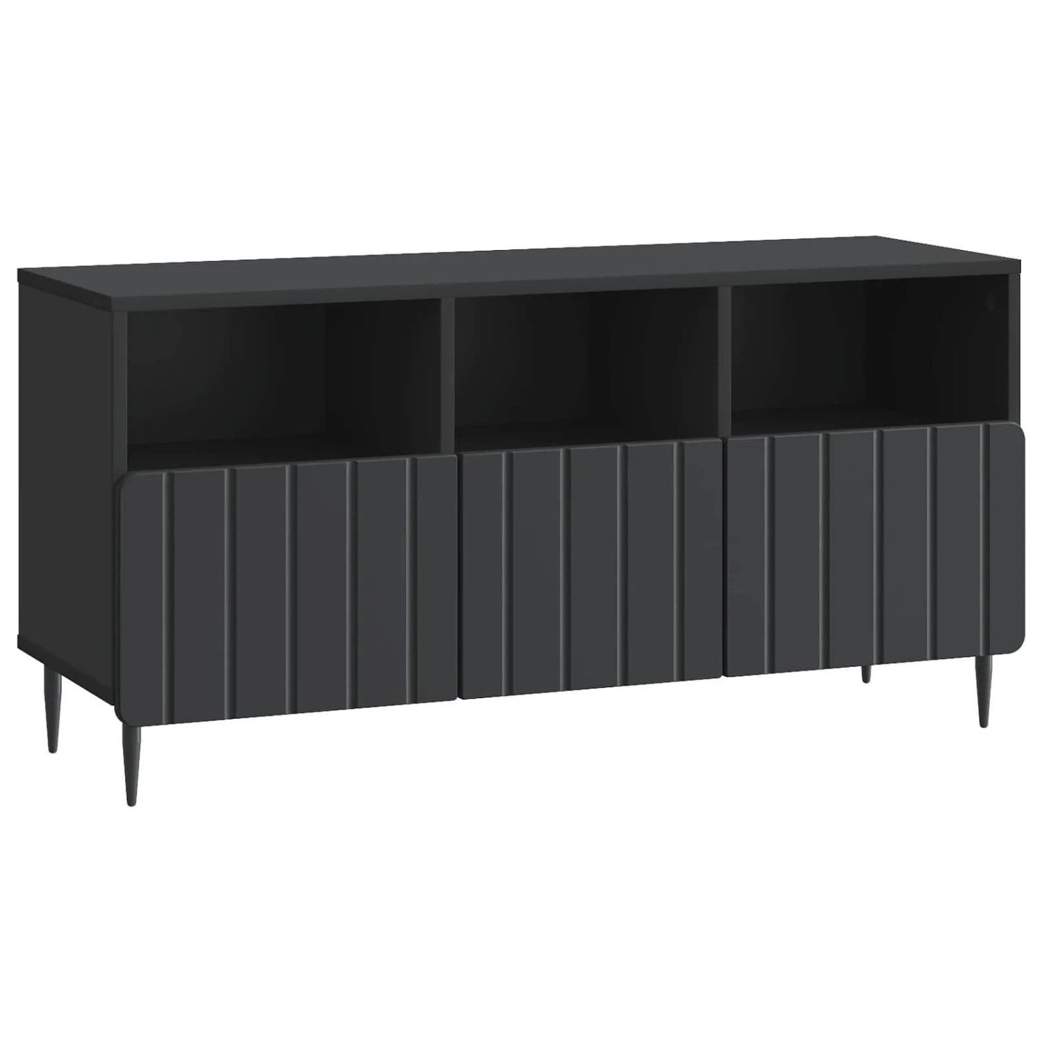 vidaXL TV-Schränk Schwarz 102 x 34,5 x 50 cm Holzwerkstoff 894446