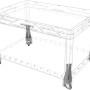 Eurobox-System Einsteckrollen-Set Home, 4 Stück, montiert an einer transparenten Aufbewahrungsbox.