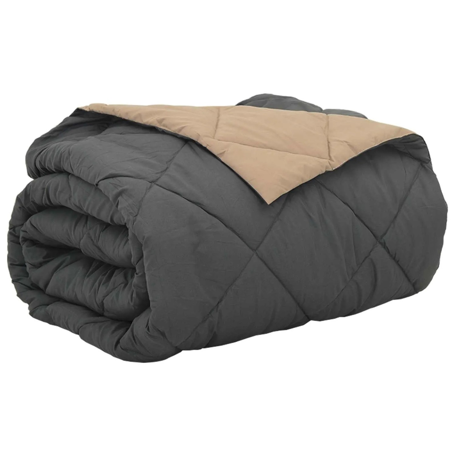 vidaXL Sommerdecke Anthrazit und Taupe 220 x 260 cm Mikrofaser 42025426 günstig online kaufen