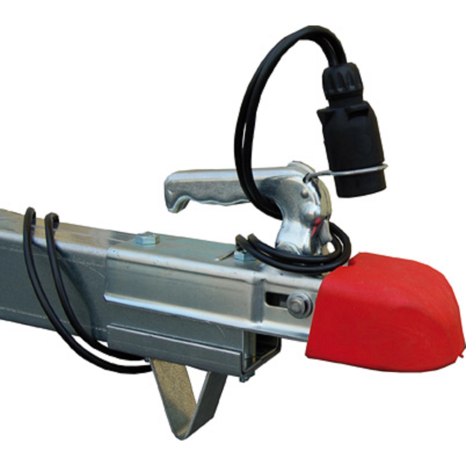 Stema Kupplungsschutz Red Nose am Autoanhänger, schützt vor Kratzern.