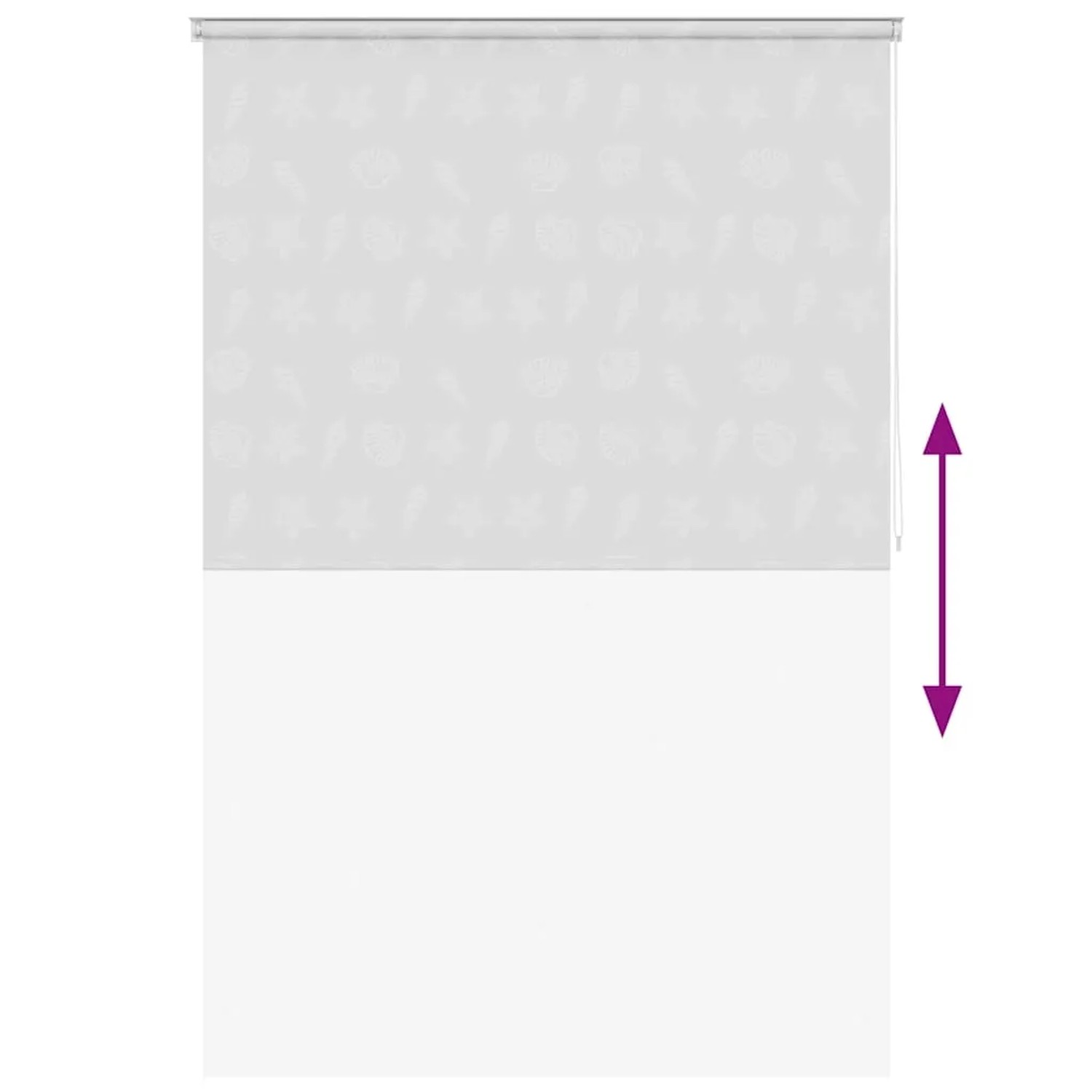 vidaXL Duschrollo 160x240 cm Seesternmuster 142863_5
