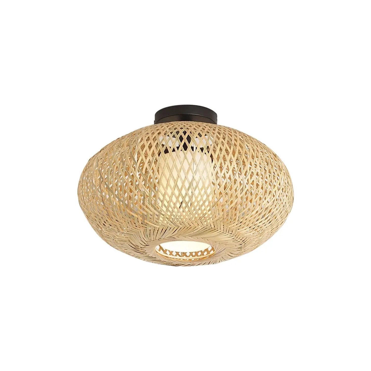 QAZQA Japandi Deckenleuchte Bambus 42cm IP44 Moana