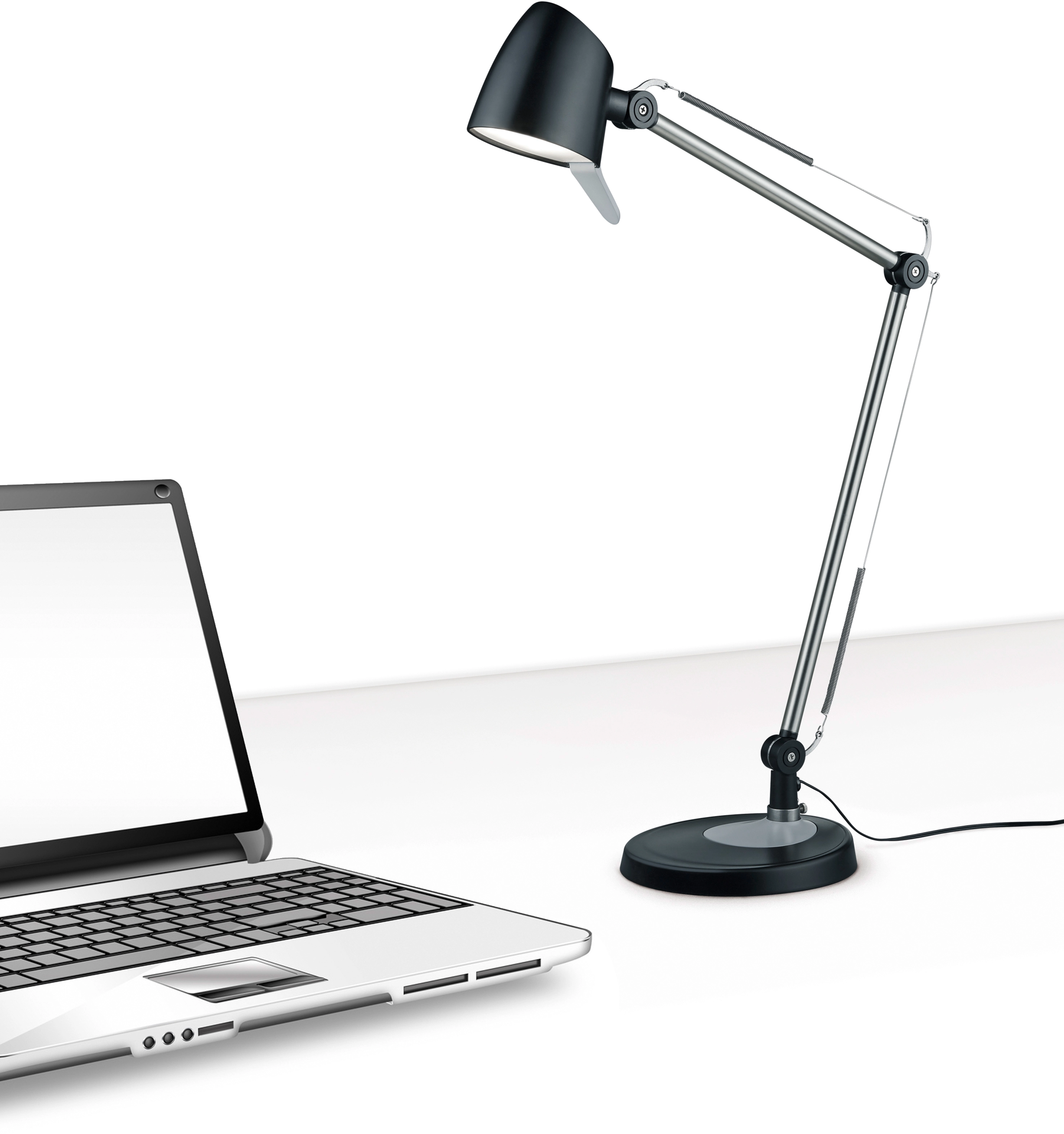 OBI matt LED-Schreibtischlampe bei Trio kaufen 1-flammig Schwarz Rado