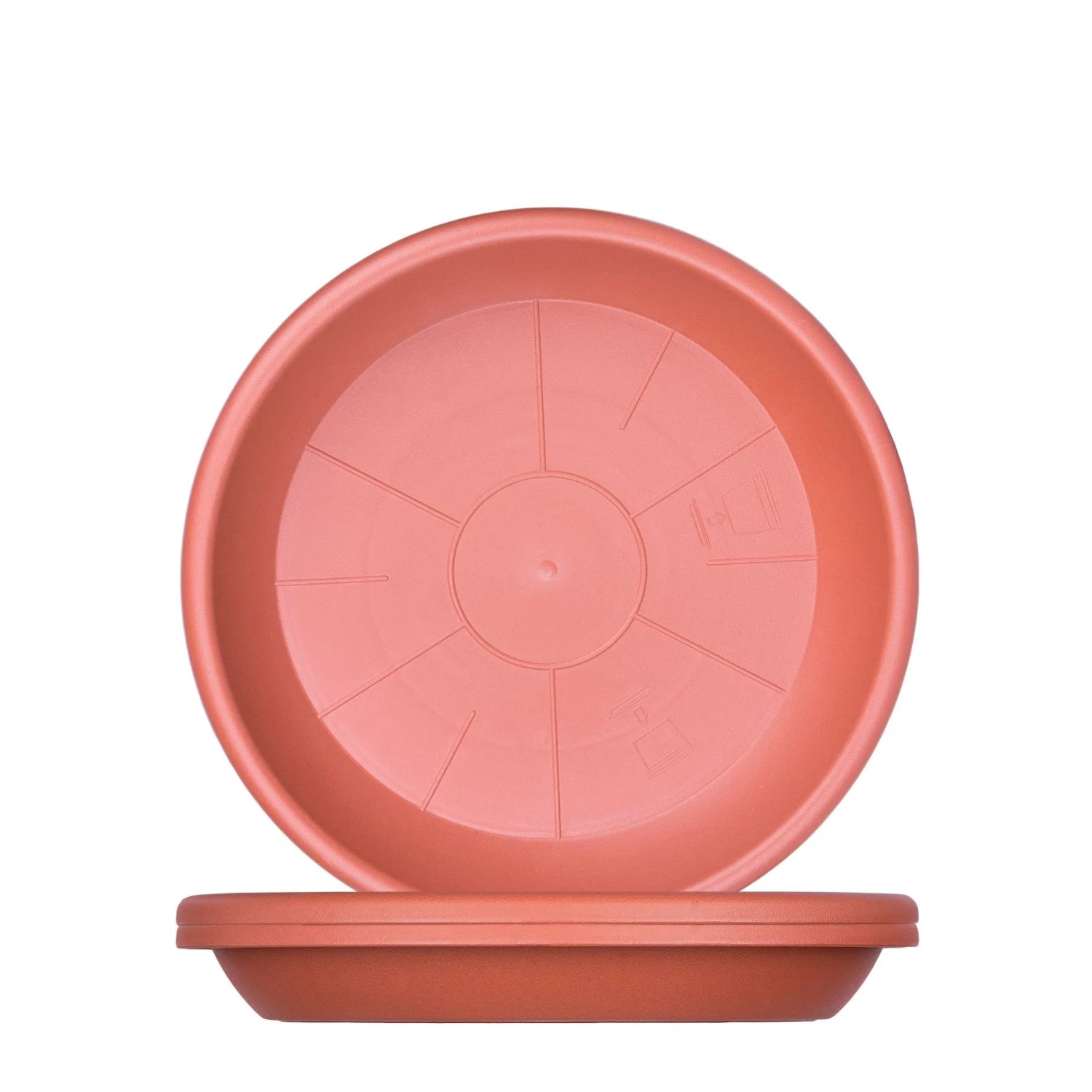 BigDean 3x Blumentopf Untersetzer Ø 19 Cm Farbe Terrakotta Kunststoff Blumenuntersetzer Blumentopfuntersetzer Passend Zu Ø 20 Cm Blumentöpfen