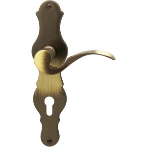 Alpertec Türbeschlag Eva Easy-LS, brüniertes Messing, Profilzylinderlochung