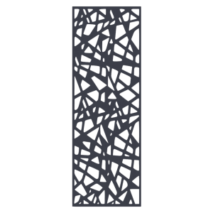 GartenLand Designelement Scalea, 60x174 cm, Aluminium, Anthrazit, für Zäune und Mauern.