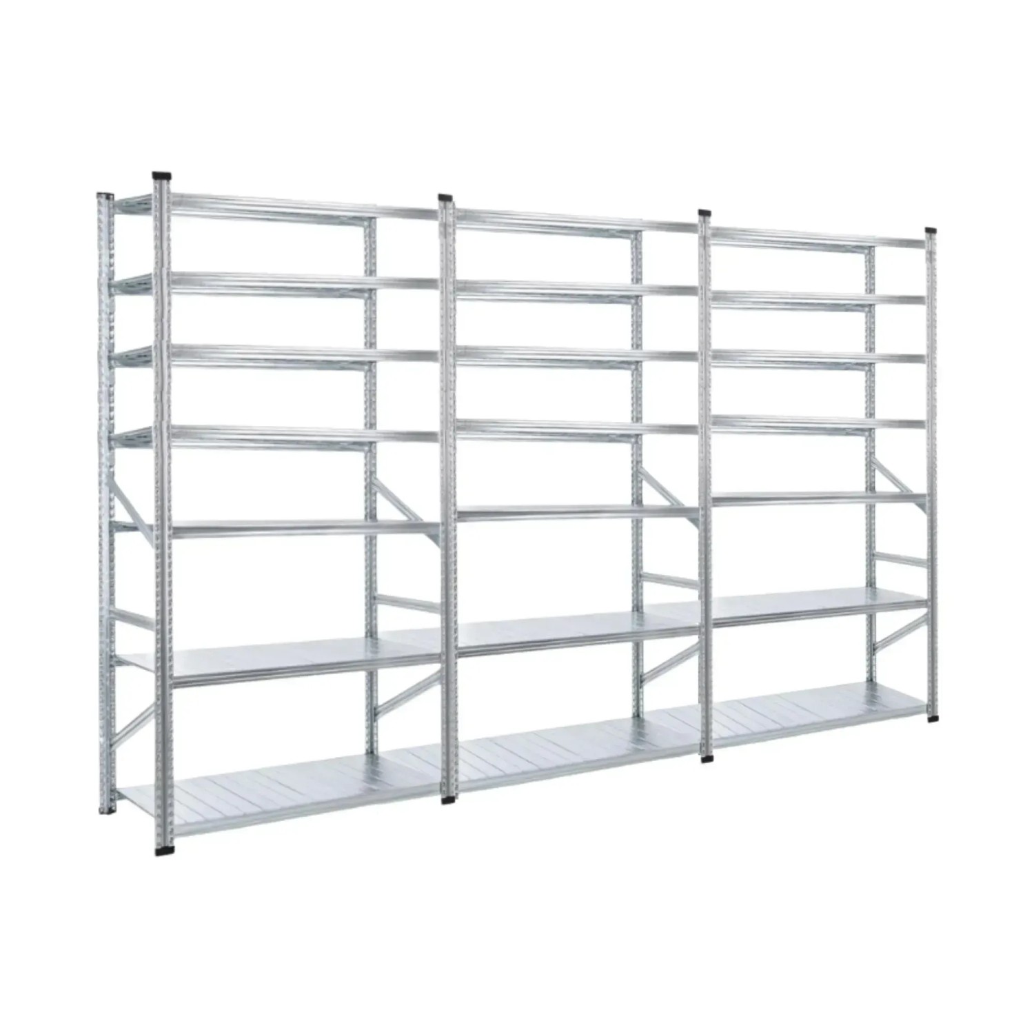 PROREGAL Fachbodenregal Proximo  Stecksystem 250 x 360 x 50 cm 7 Ebenen Beidseitig Verzinkt