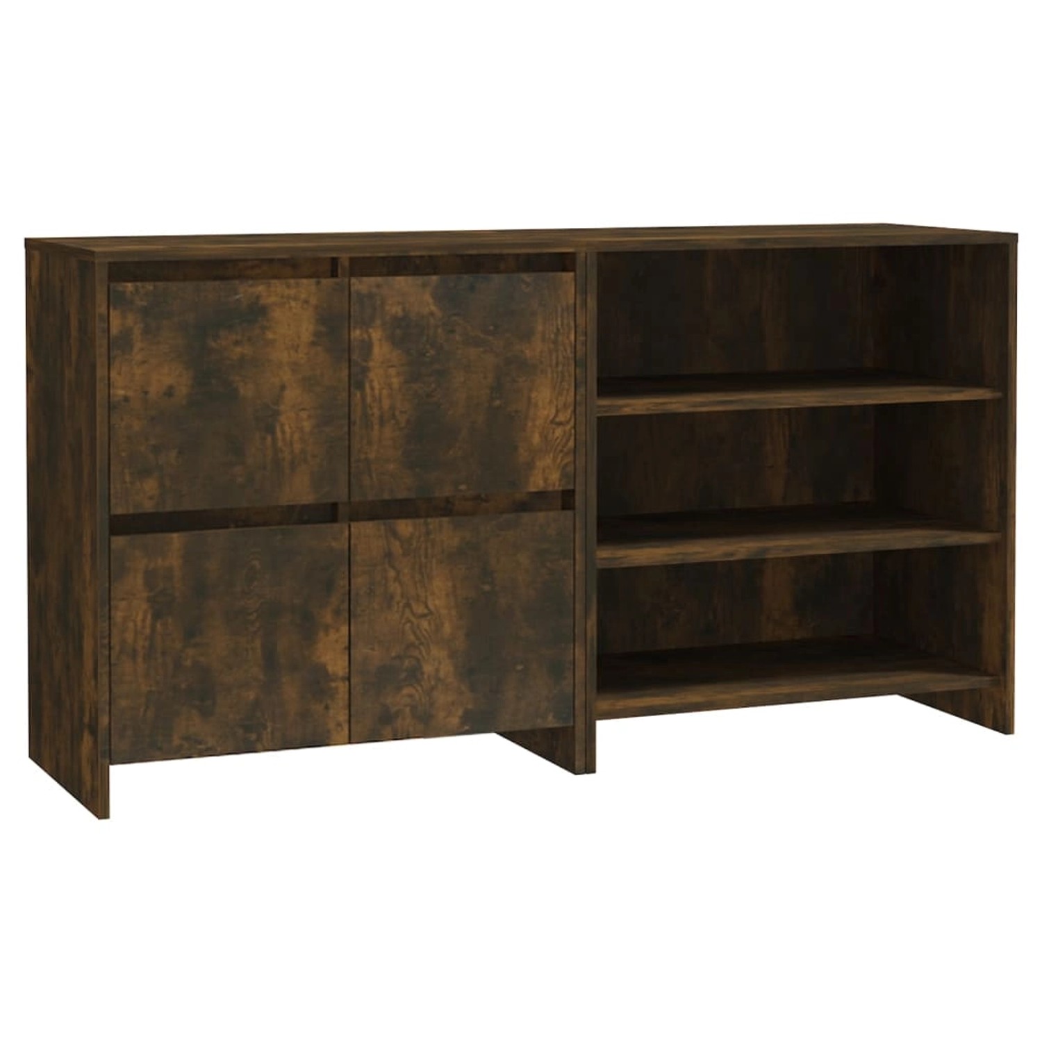 vidaXL 2-Tlg Sideboard Räuchereiche Holzwerkstoff 3098086
