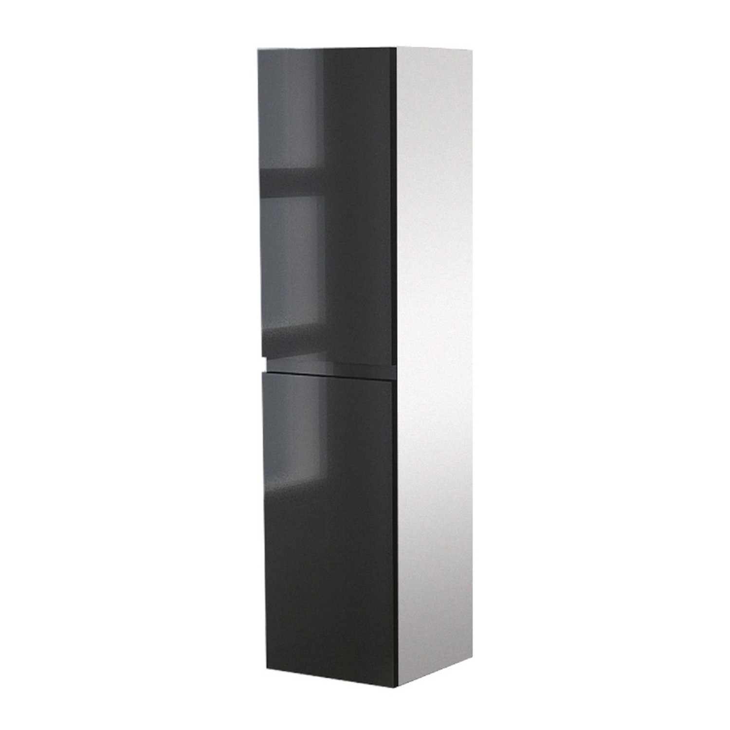 Jet-Line Badezimmer Hängeschrank Zug Hochglanzfont in Schwarz 160 cm günstig online kaufen
