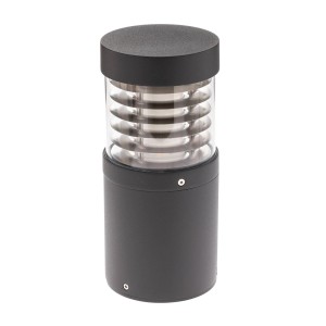 Moderne Lucande LED Außenleuchte Lucius in Schwarz, spritzwassergeschützt für Garten und Terrasse.